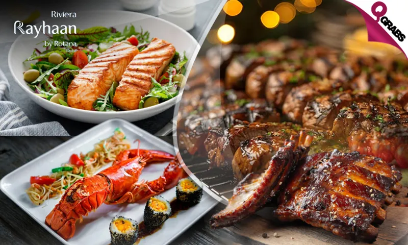 Seafood & BBQ Night Buffets at Riviera Rayhaan by Rotana!
